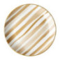 Assiette plate motif rayures