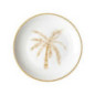 Assiette dessert motif palmier