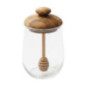 Pot a miel en verre et couvercle