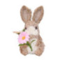 Petit lapin en paille h15cm