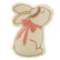 Coussin lapin avec noeud 40x33cm