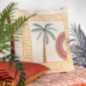 Coussin deperlant palmier 60x60c