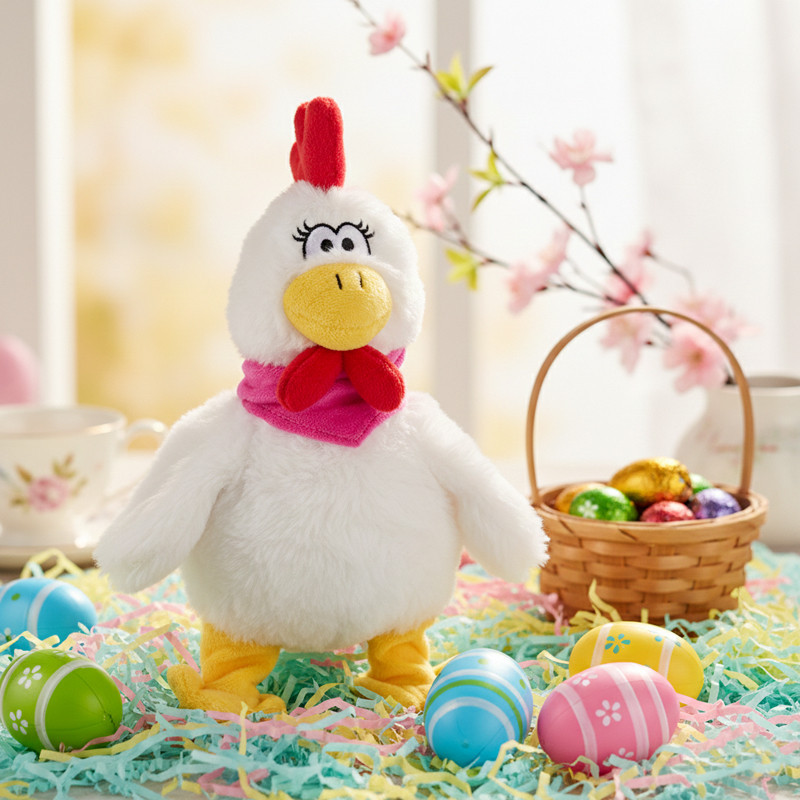 Peluche poussin chanteur