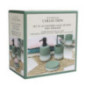 Set x3 accessoires sdb vert