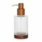 Distributeur a savon verre/bois