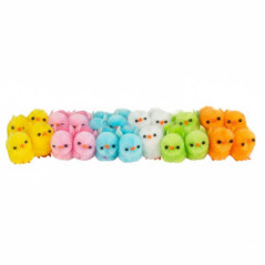 Lot de 24 poussins de paques