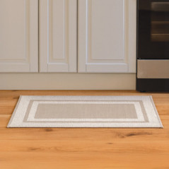 Tapis de cuisine beige