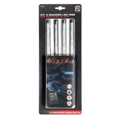 Kit 4 bandes led rgb