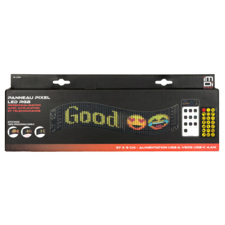Panneau pixel led rgb 37 *9 cm