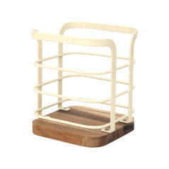 Support a ustensiles metal creme