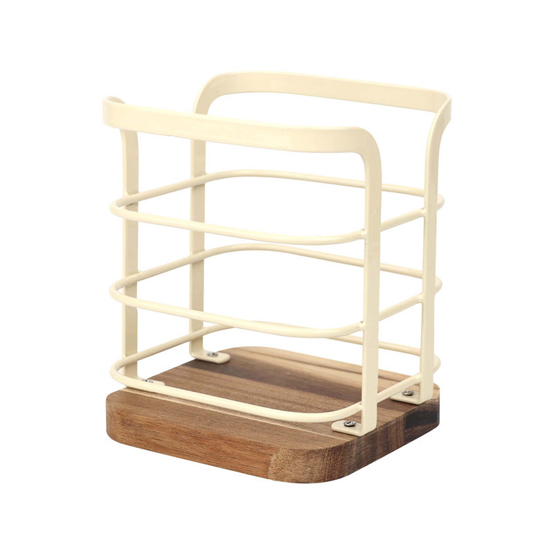 Support a ustensiles metal creme