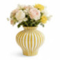 Vase balustre ceramique strie