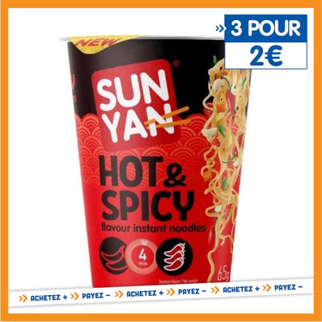 Cup nouille hot&spicy 65g