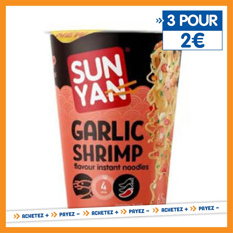 Cup nouille crevette/ail 65g