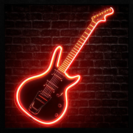Cadre image led guitare 50x70cm