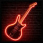 Cadre image led guitare 50x70cm