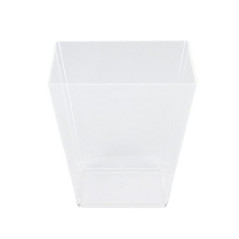 Grande verrine carree x10 plasti