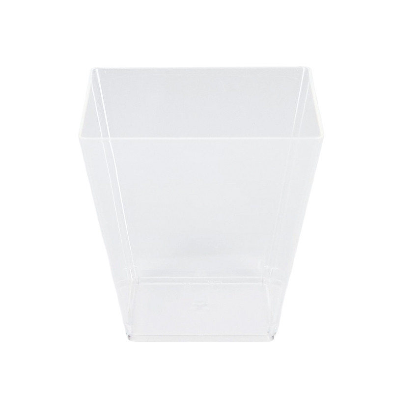 Grande verrine carree x10 plasti