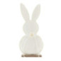 Lapin en tissue base bois h41cm