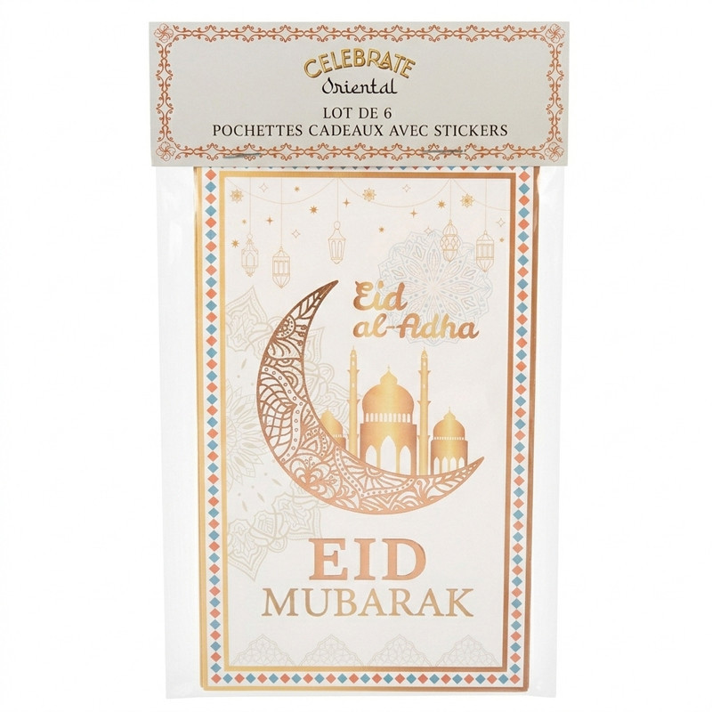 Lot de 6 pochettes cadeaux