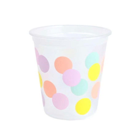 Gobelet plastique 240ml x4 color