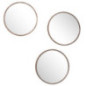 Miroir x3 toronto imitation bois