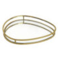 Plateau miroir dore