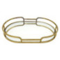 Plateau miroir dore