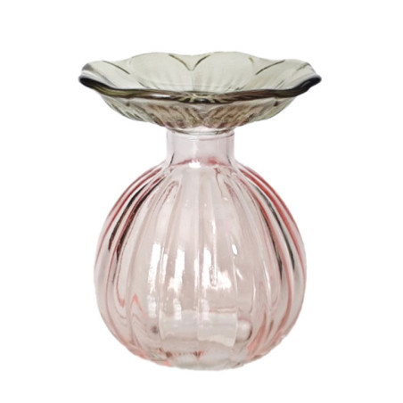 Soliflore verre forme fleur h11.