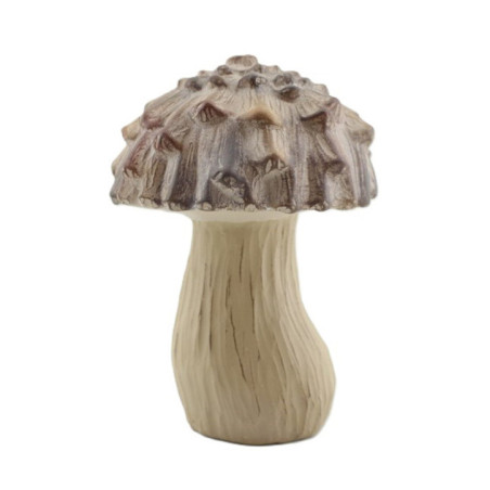 Champignon effet bois 21cm