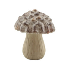 Champignon effet bois 15cm