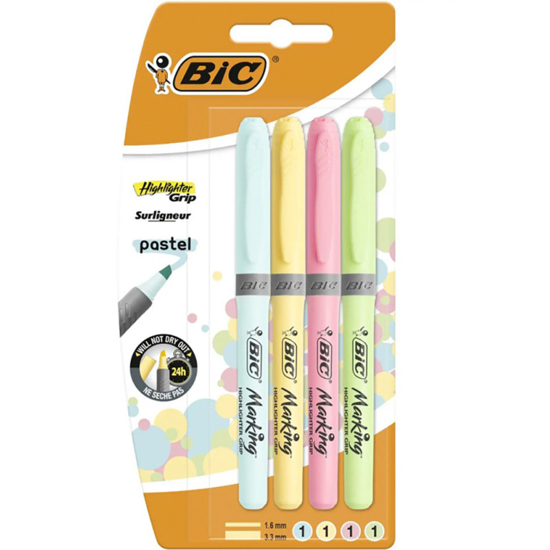 Surligneur pastel x4