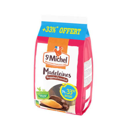 Madeleines nappees chocolat