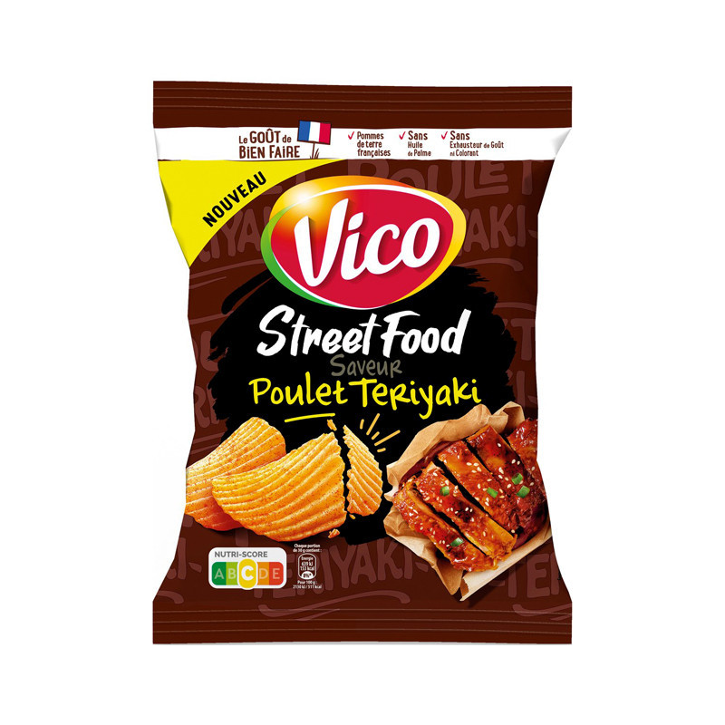 Chips street food poulet