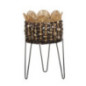 Cache pot osier sur pied h41.5cm