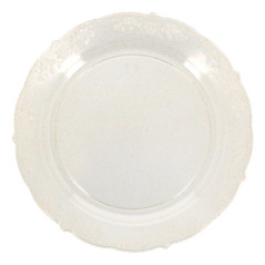 Assiette plastique d26cm paille