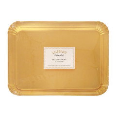 Plateau dore 35x45cm x3
