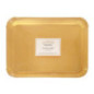 Plateau dore 35x45cm x3