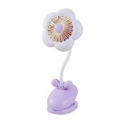 Mini lampe/ventilateur fleur