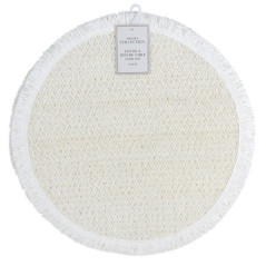 Lot 4 sets de table rond gris