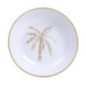 Assiette creuse motif palmier