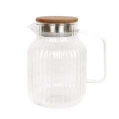 Pichet en verre strie 1.5l