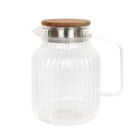 Pichet en verre strie 1.5l