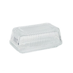 Beurrier en verre 16.7x9cm