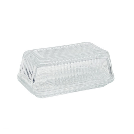 Beurrier en verre 16.7x9cm