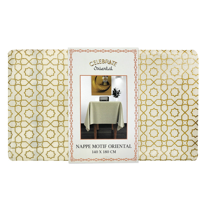 Nappe en pe 140x180cm motif orie