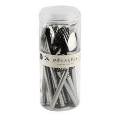 Menagere 24 pieces manche tube