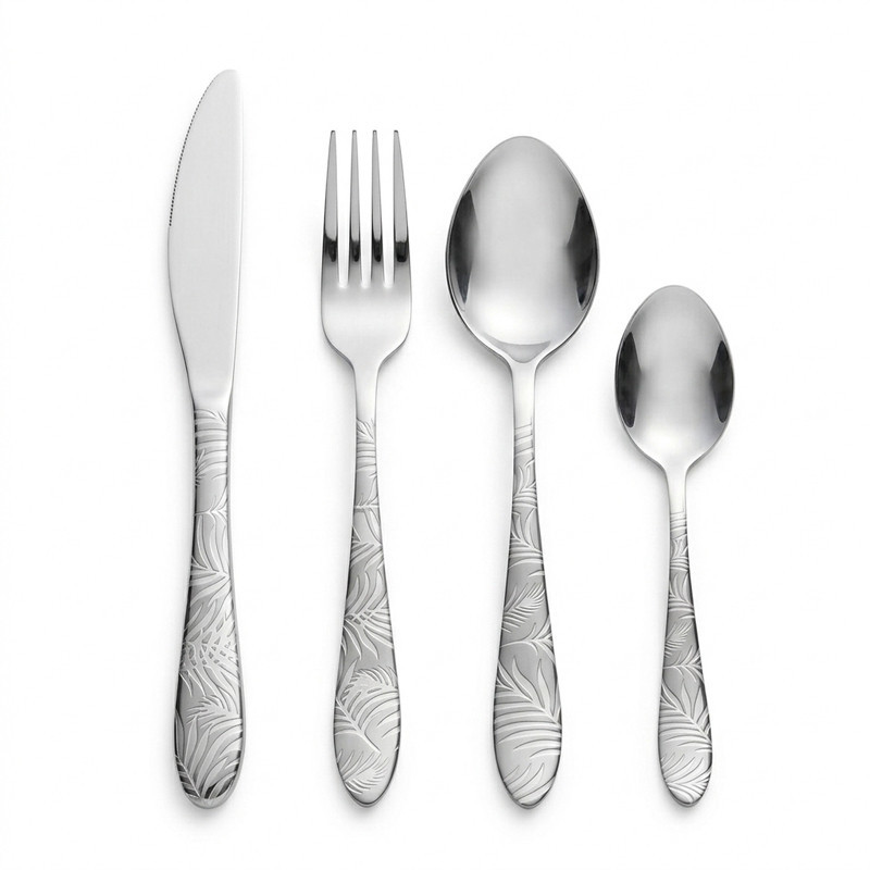 Menagere 16 pcs black jungle