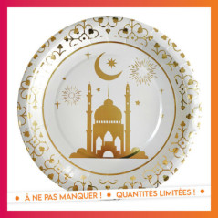 Assiettes oriental d23cm x10