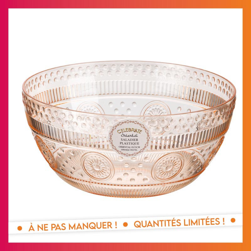 Saladier plastique oriental d25c